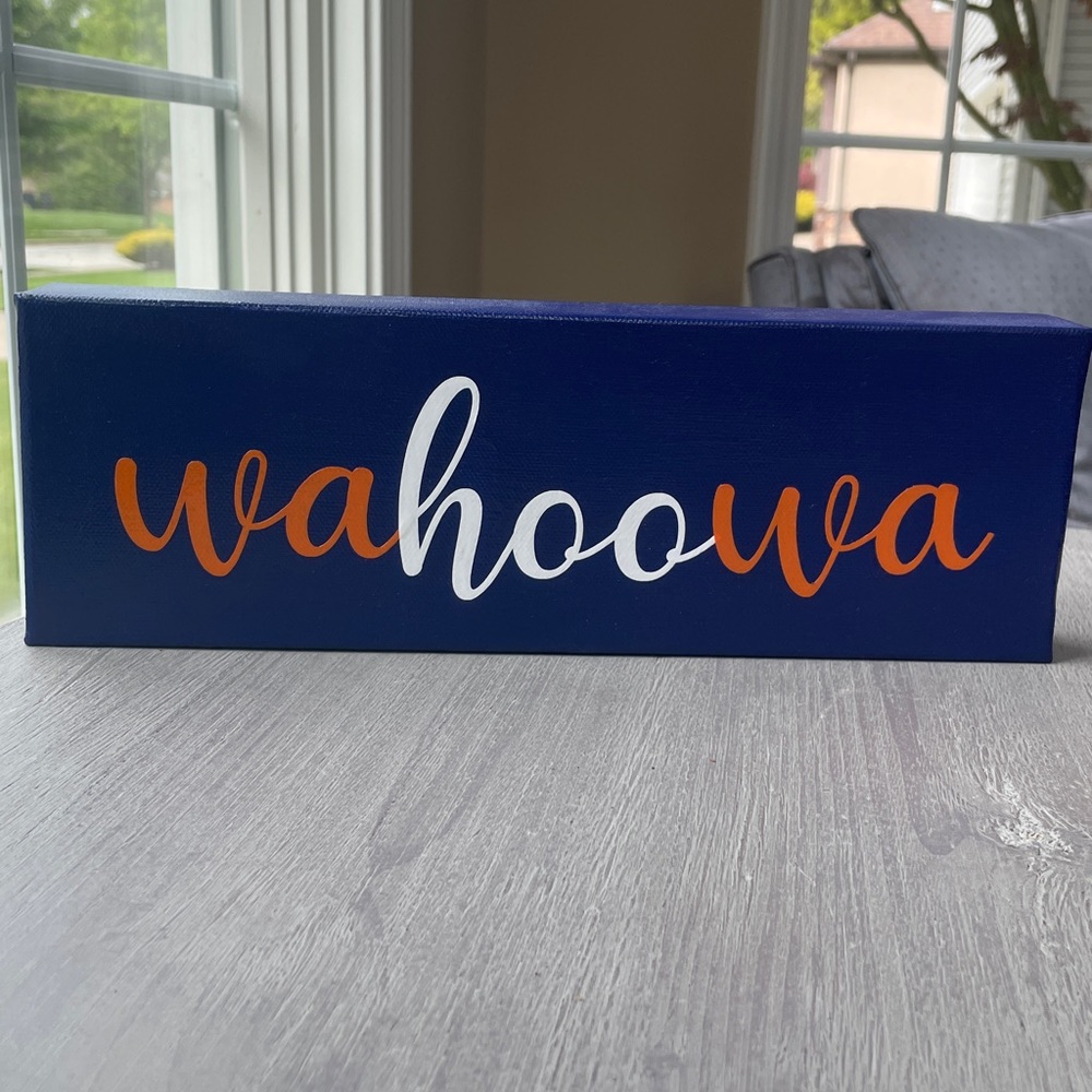 UVA Cavaliers Handmade Canvas Sign | Dorm & Alumni Decor